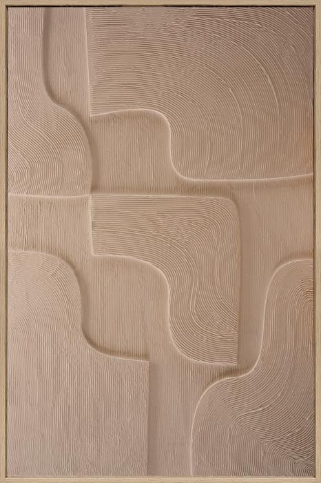 3D wall decoration 80x120cm Organic earth tone