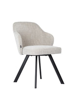 Dining Chair Light Gray - Black Legs