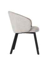 Dining Chair Gray Santos - Black Legs